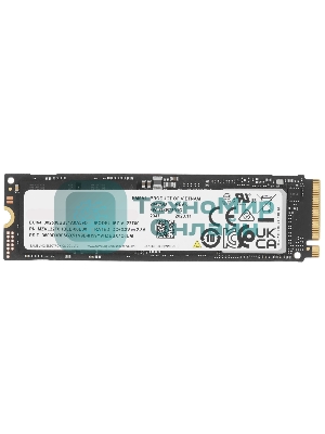 Накопитель SSD Samsung 2Tb, M.2 2280, PM9A1 PCIe 4.0 x4, NVMe, R/W 7000/5200