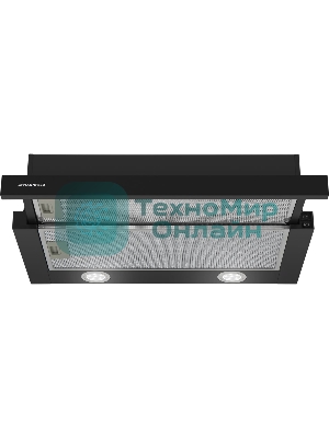 Вытяжка встраиваемая Maunfeld VS Fast 60 черный, 60 см, 850 куб. м/ч, 47 дБ