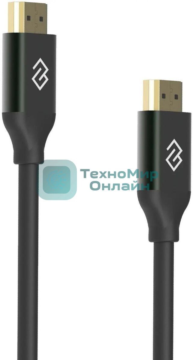 Кабель аудио-видео Digma HDMI (m)/HDMI (m) 1.5м. феррит.кольца позолоч.конт. черный (D-HDMI-V2.1-1.5M)