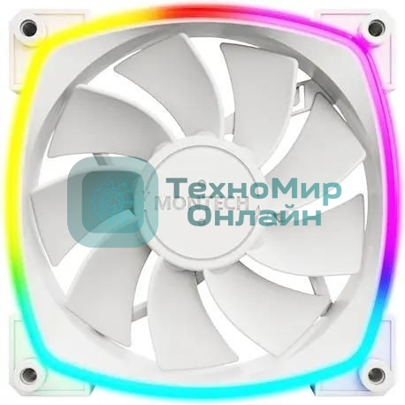 Вентилятор для корпуса MONTECH RX120 PWM белый, 120 мм, 1600 об/мин, 27 дБ, 4 pin