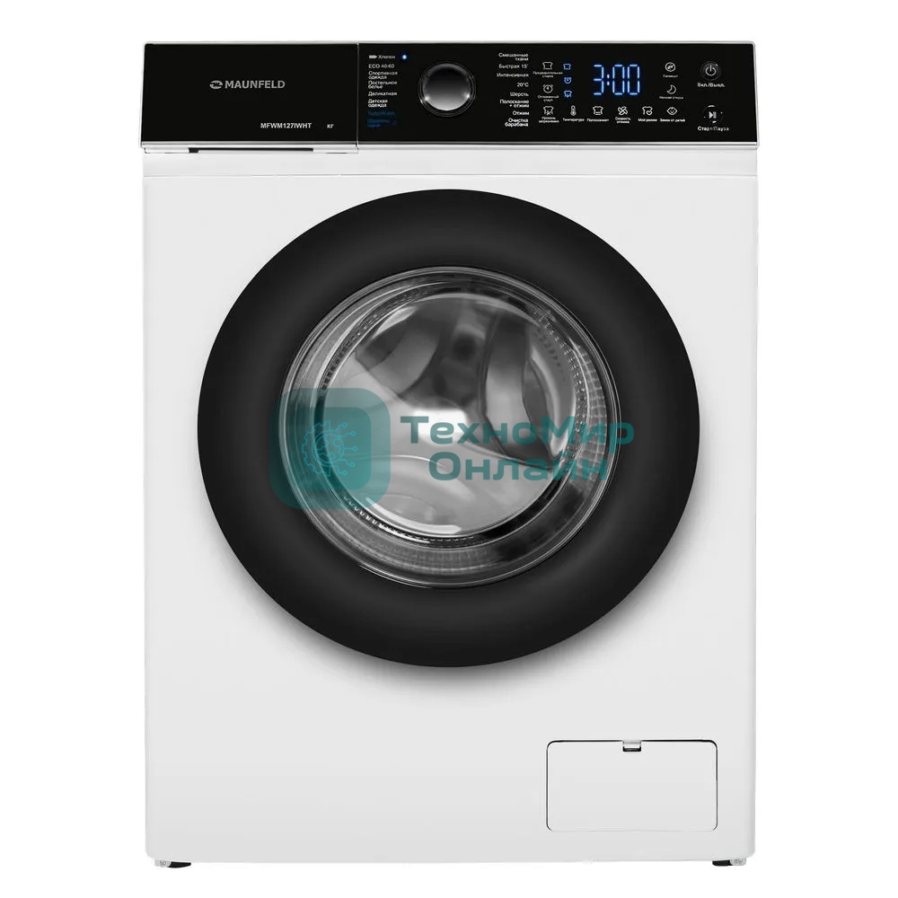 Стиральная машина Maunfeld MFWM106IWHT белый, фронтальная загрузка 6 кг, 1000 об/мин, класс А+++