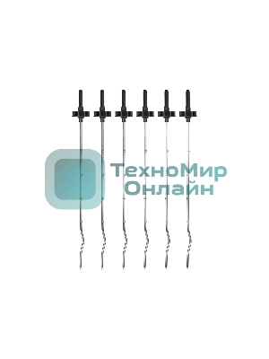 Шашлычница электрическая Kitfort KT-1404, 1400Вт серебристый