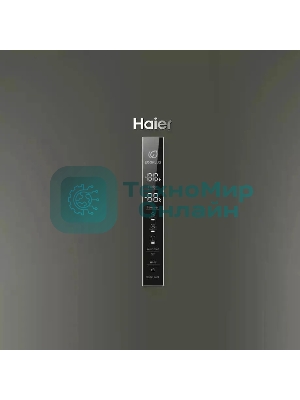 Холодильник Haier C2F636CFRGU1 серебристый двухкамерный 256/108 л морозилка снизу, No Frost