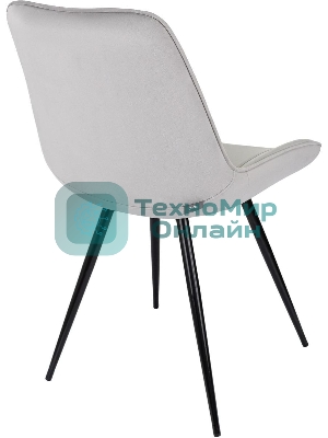 Стул для дома Бюрократ CH-K2_4 комплект 4 шт св. серый Holland 09 металл черный на ножках