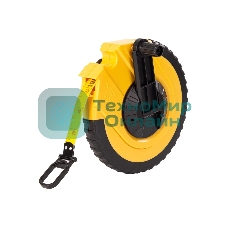 Мерная лента Deli DL9830ZY 30м x 14.5мм Ударопрочный корпус. Основной класс точности. Метрическое полотно из стекловолокна и ПВХ.