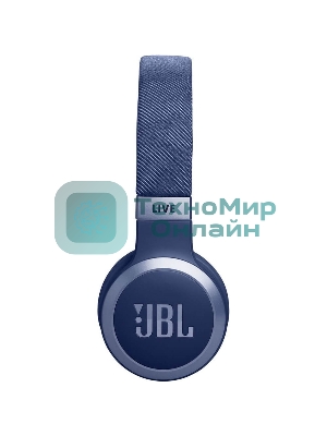 Беспроводные/проводные наушники JBL Live 670NC синий, накладные, Bluetooth + проводной, адаптивное шумоподавление, быстрая зарядка