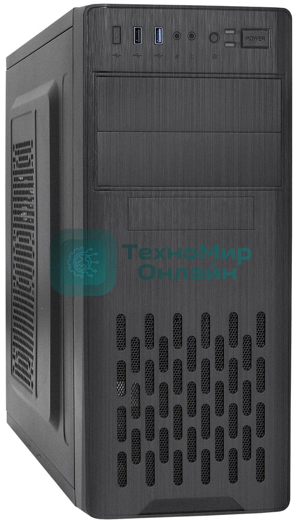 Компьютерный корпус Miditower ExeGate CP-606U-UNS500 (ATX, БП UNS500 с вент. 12см, 1хUSB/1хUSB 3.0, аудио)