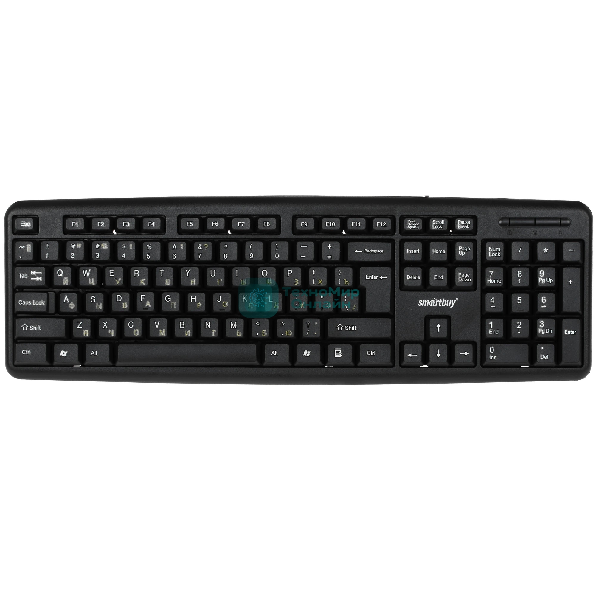 Клавиатура проводная Smartbuy ONE 112 USB черная SBK-112U-K