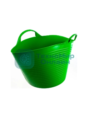 Ведро гибкое Сибртех сверхпрочное 14 л, зеленый
