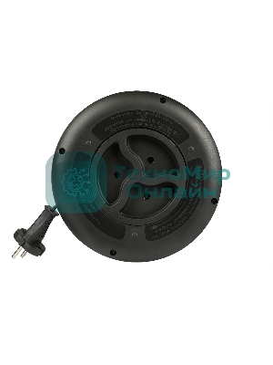 Удлинитель-рулетка Smartbuy (SBE-10-3-03-B) - 3 гнезда 3 метра (10А/2,2 кВт) круглый черный