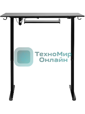 Стол игровой Defender Victory черн, 110x60, высота 72-117, полк 1