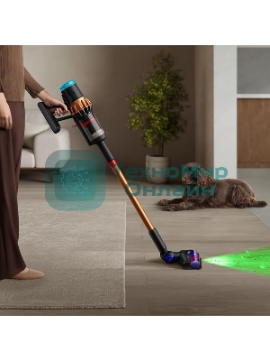 Пылесос вертикальный Dyson V16 Piston animal оранжевый/черный, питание от аккумулятора, 315 Вт, уборка сухая, пылесборник 1.3 л