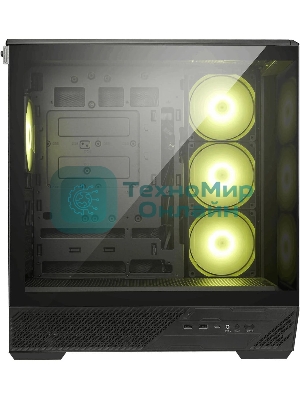Компьютерный корпус MSI MAG PANO 130R PZ 2xUSB 3.2 Gen 1, 1xUSB 3.2 Gen2 Type-C, 3x120мм ARGB Reverse Blade Fan, 1x120мм ARGB Fan, 1 to 3 Fan PWM Splitter, Tempered Glass Window