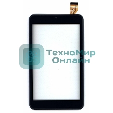 Сенсорное стекло (тачскрин) для Евросеть E-TAB 7.11, белое с рамкой