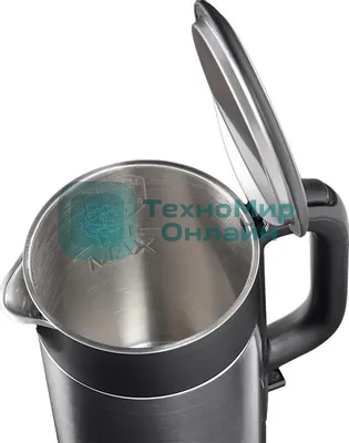 Чайник электрический Panasonic NC-CWK51 1.7 л, 1500 Вт, нержавеющая сталь/черный корпус: полупропилен/нержавеющая сталь