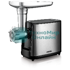 Мясорубка электрическая BBK MG1801 металл/черный, 1800 Вт, 2.0 кг/мин, реверс, защита от перегрузки, металлический лоток, насадки - 4