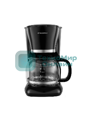 Кофеварка капельная Maunfeld MF-732BK черный, исп. кофе - молотый, 1,5 л, 1000 Вт