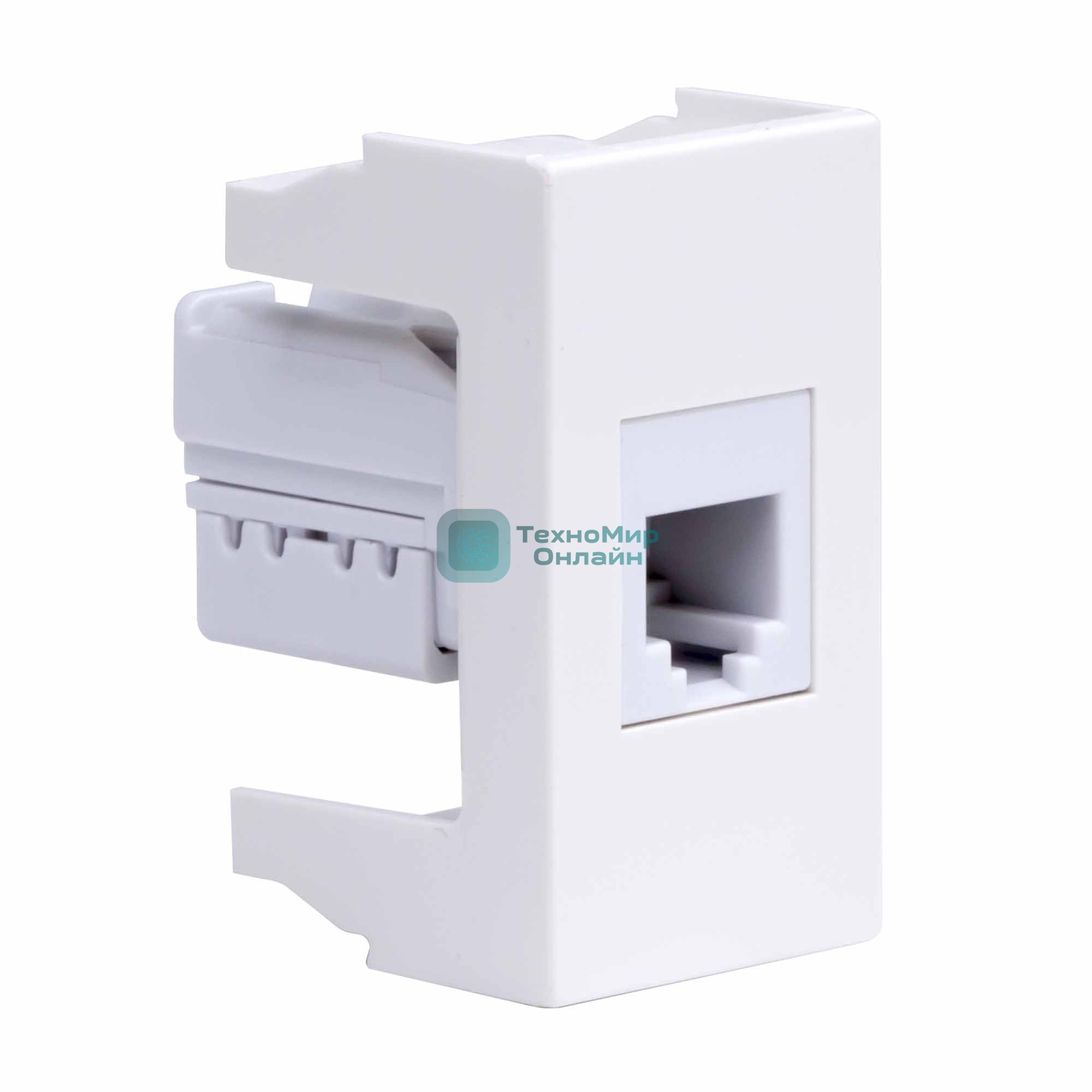 Розетка телефонная DKC Viva 45018 1-м 1 мод, RJ12, 6P6C, белый