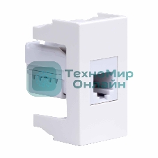 Розетка телефонная DKC Viva 45018 1-м 1 мод, RJ12, 6P6C, белый