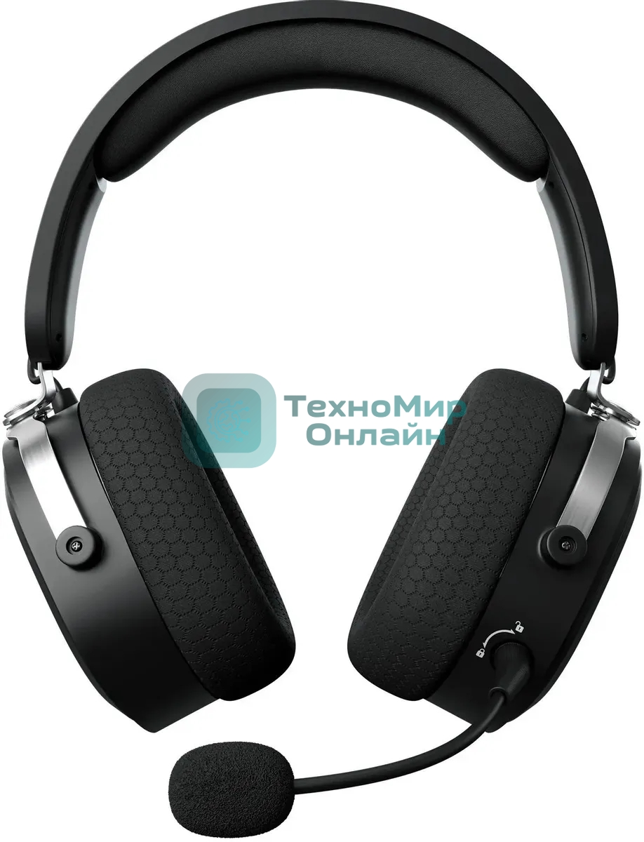 Беспроводные/проводные наушники GMNG GG-HS405W черный, полноразмерные, Bluetooth + радиоканал + проводной, до 15 ч