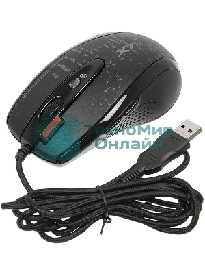 Мышь проводная A4Tech F5 черный, 3000 dpi, USB, кнопки - 7