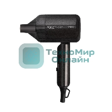 Фен Scarlett SC-HD70IT15 черный, 1800 Вт, компактный, ионизация