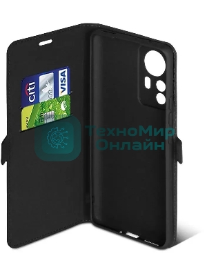 Чехол (флип-кейс) DF xiFlip-79, для Xiaomi 12 Pro, черный xiflip-79 (black)