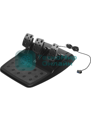 Руль Logitech G923 10кноп. (с педалями) черный