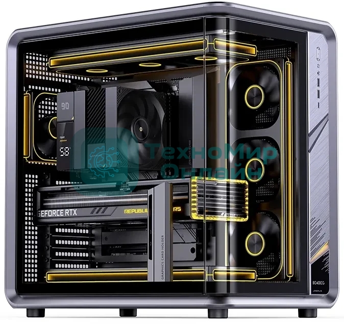 Корпус Jonsbo Jonsplus BO400CG, Midi-Tower, серый