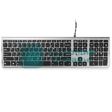 Клавиатура Oklick 890S проводная, USB Type-A, серый