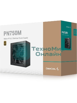 Блок питания Deepcool/GamerStorm PN750M V2 Gen.5, 750Вт, 80 PLUS Gold, 120мм, черный
