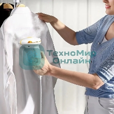 Отпариватель Kitfort КТ-9191-1 белый/желтый, 1300 Вт, 22 г/мин, 140 мл