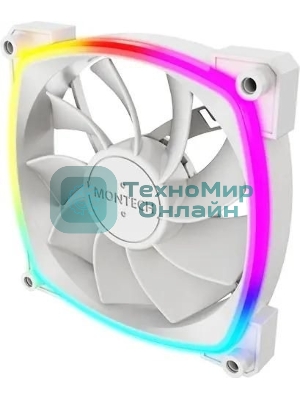 Вентилятор для корпуса MONTECH RX120 PWM белый, 120 мм, 1600 об/мин, 27 дБ, 4 pin