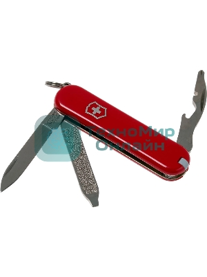 Нож-брелок Rally 0.6163.P 58мм 9 функций, красный, в блистере