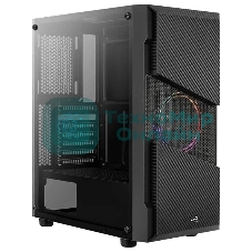 Компьютерный корпус Aerocool/Formula Menace Saturn FRGB-G-BK-v1 черный без БП ATX 4x120мм 2xUSB2.0 1xUSB3.0 audio bott PSU