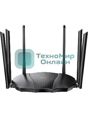 Двухдиапазонный гигабитный Wi-Fi роутер Tenda TX3000 Pro AХ3000, до 574 Мбит/с на 2,4 ГГц + до 2402 Мбит/с на 5 ГГц