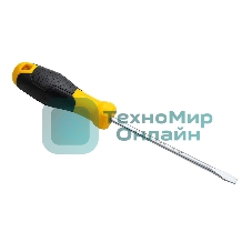 Отвертка шлицевая Deli DL6351251 5х125мм CR-V, Двухкомпонентная ручка. Хромированная