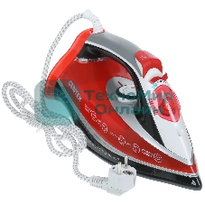 Утюг Centek CT-2346 красный/черный/белый, 3000 Вт, 45 г/мин, 190 г/мин, 380 мл