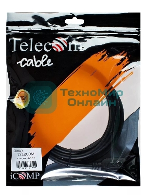 Кабель HDMI-19M - HDMI-19M ver 2.0+3D/Ethernet,2 фильтра 10m Telecom