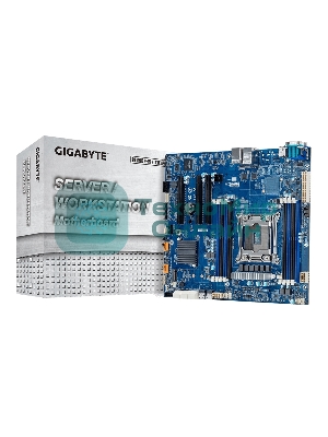 Материнская плата серверная Gigabyte MF51-ES2, LGA 2066, Intel C422, 8xDDR4 ECC, 8xSATA, 1xM.2, 3xPCIe 3.0 x16, 1xVGA, 2x 1Gb LAN, 2xUSB-A 2.0, 2xUSB-A 3.2 Gen 1, SSI-CEB