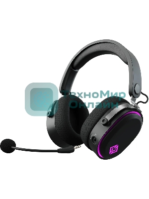 Беспроводные/проводные наушники GMNG GG-HS405W черный, полноразмерные, Bluetooth + радиоканал + проводной, до 15 ч