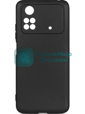 Чехол (клип-кейс) DF poOriginal-06 для Poco M4 Pro (4G) черный