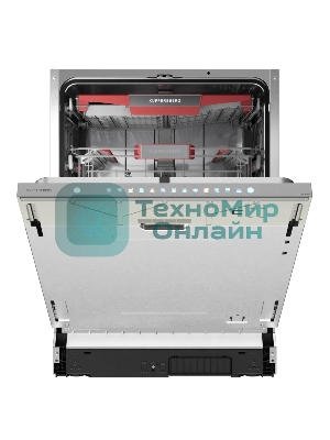 Встраиваемая посудомоечная машина Kuppersberg, High-Tech, 60 см, 15 комплектов, 3 корзины, 7 программ, конденсационная сушка, автоматическое открывание двери, LED подсветка, сенсорное управление, инверторный мотор, энергоэффективность А+++