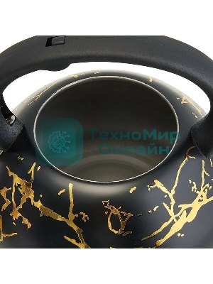 Чайник для плиты ALPENKOK AK-538 из нерж.стали 3л,со свистком,индукционное дно