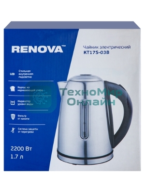 Чайник электрический Renova KT17S-03B