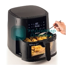 Аэрофритюрница Ariete 4630/00 черный, 1500 Вт, 9 л, сенсор, 8 программ
