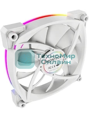 Вентилятор для корпуса MONTECH RX120 PWM белый, 120 мм, 1600 об/мин, 27 дБ, 4 pin