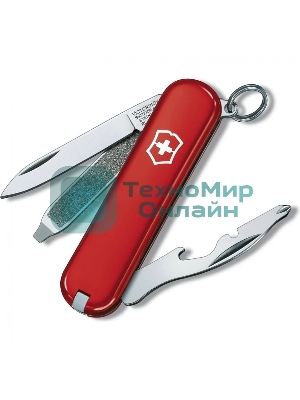 Нож-брелок Rally 0.6163.P 58мм 9 функций, красный, в блистере