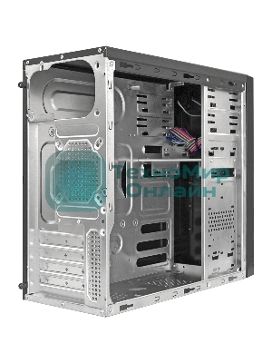 Компьютерный корпус Minitower ExeGate MA-372UX Black, mATX UN500, 120мм 2*USB+2*USB3.0, Audio