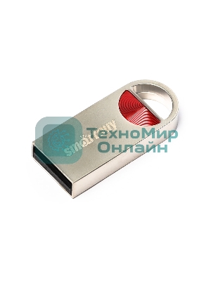 Флешка USB SmartBuy MC8 Metal Red (SB016GbMC8), 16Gb, USB 2.0, R/W 20/10, красный/серебристый